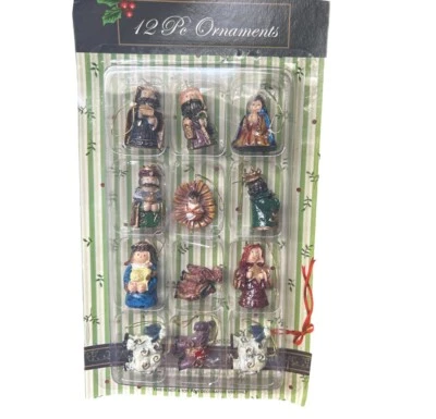 12 Piece Ornaments Nativity Set