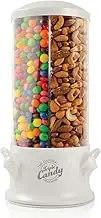 Handy Gourmet Original Triple Machine-Fun Candy & Nut Dispenser-New & Improved (Pearl White), Standard