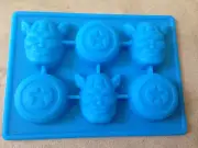 Captain America Silicone Cake Crayon Choc Soap Ice Fondant Mold Mould Avengers