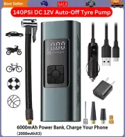 Tyre Inflator Portable Air Compressor Cordless 6000Mah Backpack Digital Air Pump