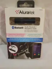 Aluratek (AISM01F) Bluetooth Audio Receiver with Built-In Microphone 3.5MM Aux,
