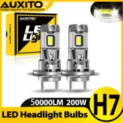 2x H7 LED Headlight Bulbs High Beam Light 22000LM 100W 6500K Xenon White Bright (for: Smart)
