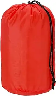 uxcell Stuff Sack, Nylon Waterproof Storage Sacks Portable Drawstring Dry Stuff Bag Gear Organization with Toggle, 4x8Inch Fit for Backpacking Camping Traveling Hiking(Red)