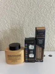 Makeup Revolution Brow Glue, Eyeshadow Base, and Baking Powder Bundle.