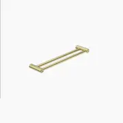 Nero Mecca Care 25mm Grab Double Towel Rail 600mm Brushed Gold NRCR2524DBG