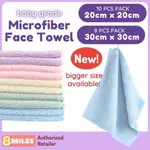 BABY MICROFIBER WASHCLOTHS FACE TOWEL HANDKERCHIEF SALIVA TO