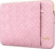 Lacdo 14 Inch Laptop Sleeve Case for HP Lenovo Dell ASUS Acer Chromebook 14, HP Stream 14, Dell Inspiron 14 / Latitude 14, Lenovo ThinkPad 14 / IdeaPad 14, ASUS VivoBook/ZenBook 14 Computer Bag, Pink
