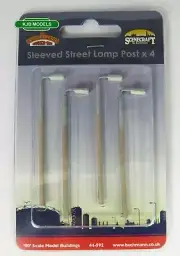 BNIB OO Gauge Bachmann 44-592 Sleeved Street Lamp Posts (x4) - Dummy Lamps