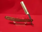 Custom Straight Razor Knife Solingen Germany Cocobolo Wood Exotic Inlay Nice A