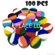 5ml Silicone Container Mixed Color Case 100pcs Food Storage Non-Stick Round Jar