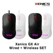 Xenics Titan GX AIR Wired + Wireless Set RGB Gaming Mouse Max 16000DPI / PMW3389