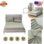 Twin XL Grounding Fitted Sheet - Organic Cotton & Silver Fiber for Better Sleep