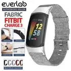 Fitbit Charge 3 / 4 SE Woven Fabric Strap Wrist Band Watch Strap Bracelet Denim