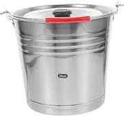 ASAKKURA Thick Stainless Steel Water Bucket with Lid Versatile Ice Storage and Portable Drink Bucket for Parties Home and Outdoor Use Capacity