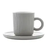 在飛比找momo購物網優惠-【TOAST】MU 濃縮咖啡杯盤組_灰