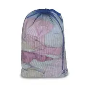 Smart Design Mesh Laundry Bag w/ Handle & Push Lock Drawstring - VentilAir Me...