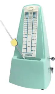 Mechanical Metronome w/ Audible Click w/ Bell Ring lgt Grn