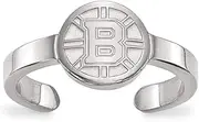[LogoArt] Boston Bruins Toe Ring (Sterling Silver)