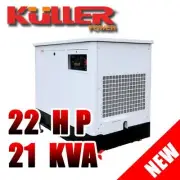 NEW KULLER 21KVA 22HP Commercial Silent Petrol Water Cooling Prime Generator
