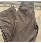 NWT Express Editor Pants Women's Size 4 Flare Leg Wide Waistband Brown