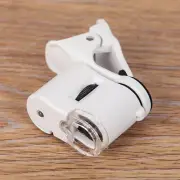 LED Magnifier 60X Clip For Mobile Phone Photo Loupe Macro Lens Zoom Magnifying