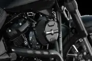 AN Big Sucker Air Filter Kit w Cover Knuckle Black Harley Freewheeler 17-22