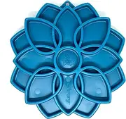 SodaPup Mandala eTray Slowfeeder eTray. Slow Down Your Dog's Food Consumption, The Mandala is a Great Slow Feeder for All Dogs. It's a Slow Feeding Alternative to a Dog Bowl (Blue)