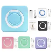 Mini Printer Portable Thermal Stickers Paper Inkless Bluetooth Wireless Thermal Printer Note 200DPI Photo Printing for Office