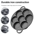 NEW 7 Hole Frying Pot Cast Iron Non-Stick Egg Pie Frying Takoyaki Pan Egg Frying