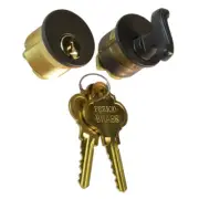 Period Brass Hickory HAMILTON Mortise Cylinder Aux Deadbolt, Oil-Rubbed Bronze