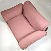 Ultra Plush Snuggle Pet Sofa Bed with Ratcheting Backrest for Dogs or Cats, Pink