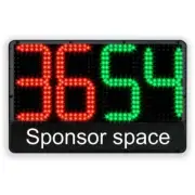 Illuminated Scoreboard Player Substitution Two-Tone Double-Sided
