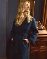 [Belle & Bloom] Stay Wild Oversized Wool Coat - Dark Teal