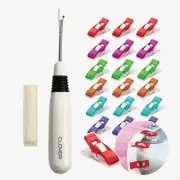 StitchSnip Pro: Seam Ripper & Thread Remover Tool with 20 Heavy-Duty Fabric Clip
