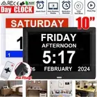 10" Digital Day Calendar Clock Hour for Memory Loss Elderly Seniors Dementia AU
