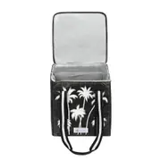 Beach Cooler Bag insulated double compartment - Black Palm