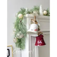 在飛比找ETMall東森購物網優惠-諾琪 北歐鐵藝彩繪開口圣誕鈴鐺鐘手搖可響大鈴鐺圣誕樹裝飾掛件