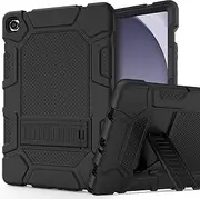 [rantice] Case for Samsung Galaxy Tab A9+/A9 Plus 11", Heavy Duty Shockproof Rugged Protective Case with Kickstand for Galaxy Tab A9+/A9 Plus 11 Inch (SM-X210/X216/X218), Black