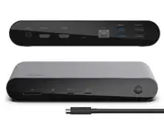 BELKIN Connect Pro Thunderbolt 4 Dock - Space Grey (INC006auSGY),4xUSB-A 1xSD 1xAudio 1xThunderbolt 1xGB Ethernet Dual Display 90W PD Docking Station