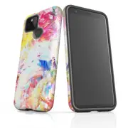 For Google Pixel 5 Case Armour Protective Cover Joyful Abstract