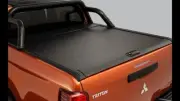 Genuine Mitsubishi Triton MQ MR Dual Cab Roller Tonneau Cover Black - MZ315100