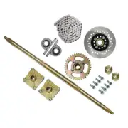 810mm Go Kart Rear Axle Kit Brake Disc Sprocket Hub ATV Quad Buggy Drift Trike