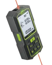 Dual Laser Measurement Tool, 393Ft/120M Bilateral Laser Measuring Tool, Recha...