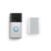 Ring Satin Nickel Battery Video Doorbell Plus Chime