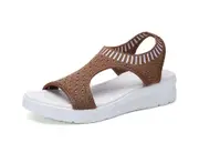 Woosien women's sandals 2108dawa Brown