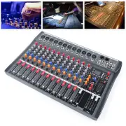 12 Channel Mixing Console USB Bluetooth Live Studio Audio DJ Mixer Sound Board