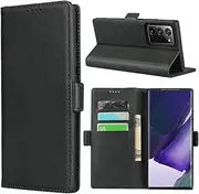 Cavor for Samsung Galaxy Note20 Ultra Case,Note20 Ultra 5G Case,Leather Wallet Phone Case with Magnetic Closure & Card Slots(6.9")-Black