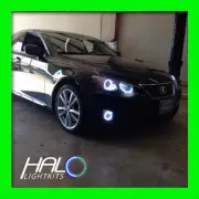ORACLE LIGHTING 2006-2010 Lexus IS WHITE LED CCFL Headlight +Fog Halo Rings Set (for: Lexus)