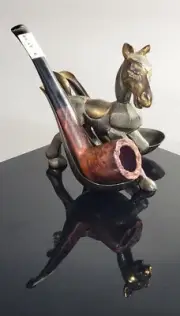 Vintage Greenwich Fremantle Legion of Honor Briar Burl Zulu Tobacco Smoking Pipe