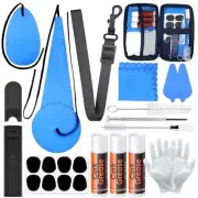 Saxophone Cleaning kit with Case，Clarinet Flute Cleanser Maintenance Kit with